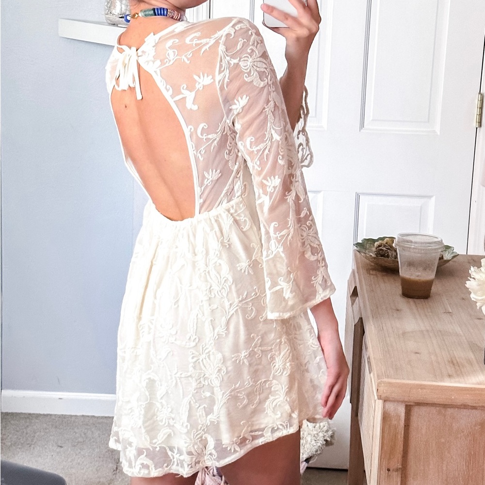 Forever 21 Cream Mini Dress